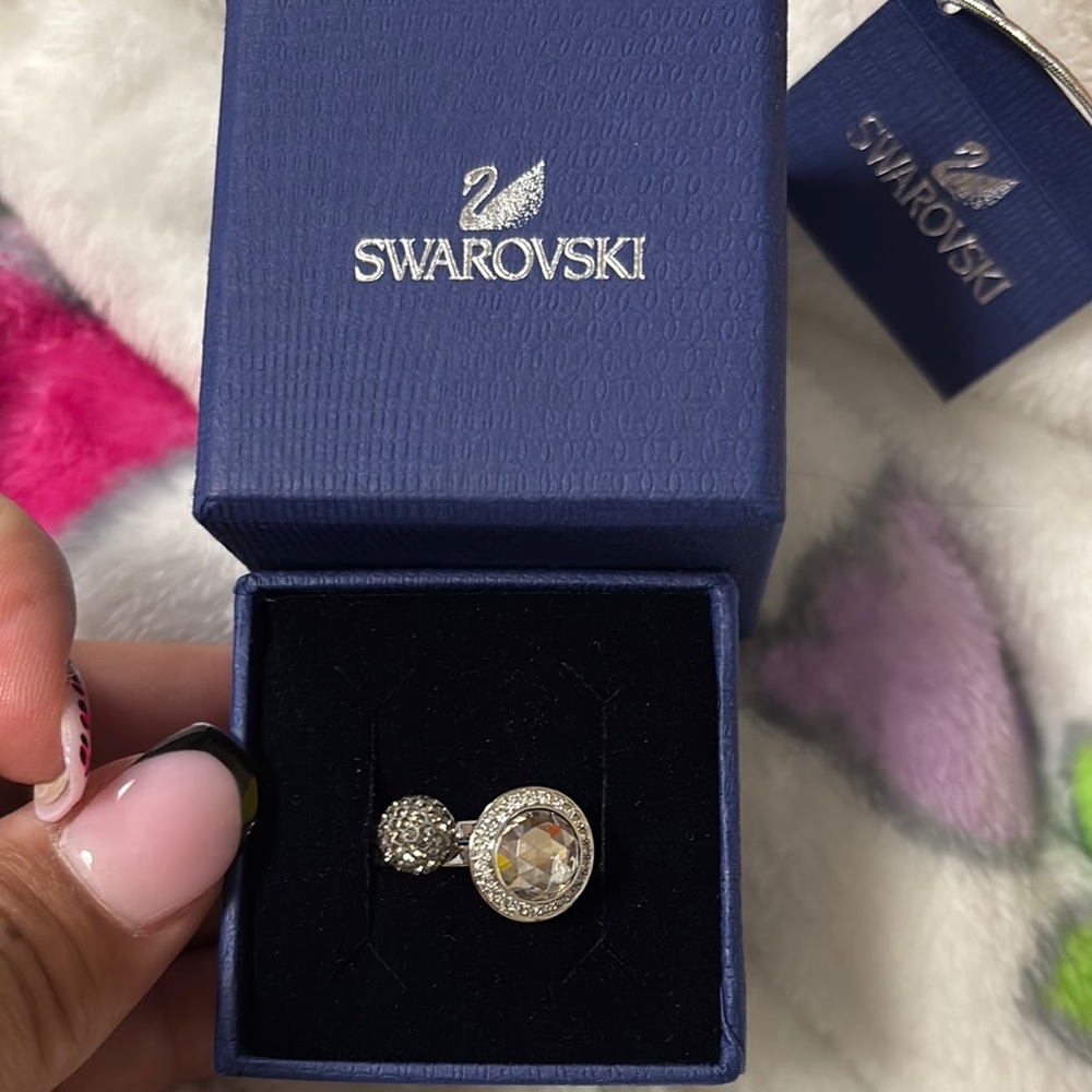 Swarovski Silver Crystal Ring